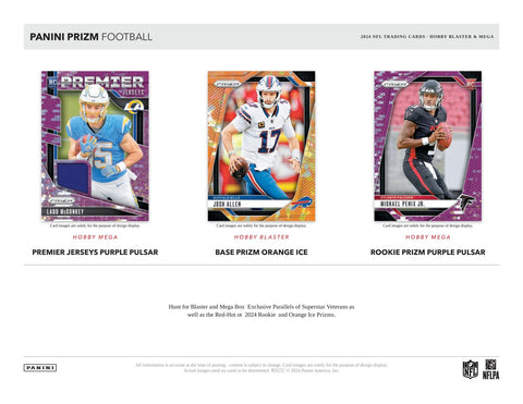 2024 Panini Prizm Football Hobby Mega (Purple Pulsar Prizms!)
