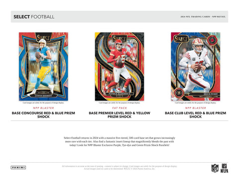 2024 Panini Select Football 6-Pack Blaster (Red & Blue Prizms!)