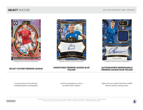 2024/25 Panini Select Premier League EPL Soccer Mega