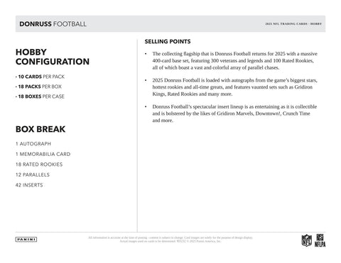 2025 Panini Donruss Football Hobby