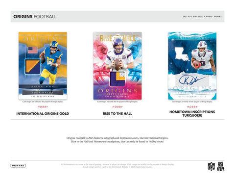 2025 Panini Origins Football Hobby