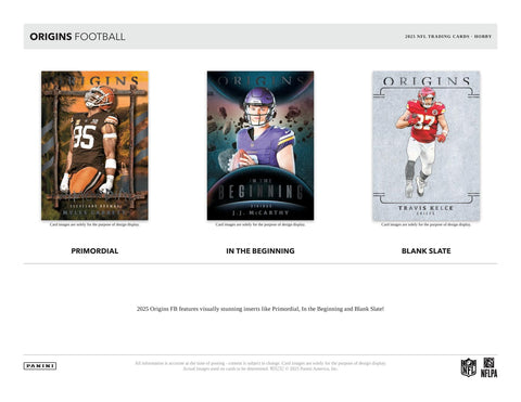 2025 Panini Origins Football Hobby