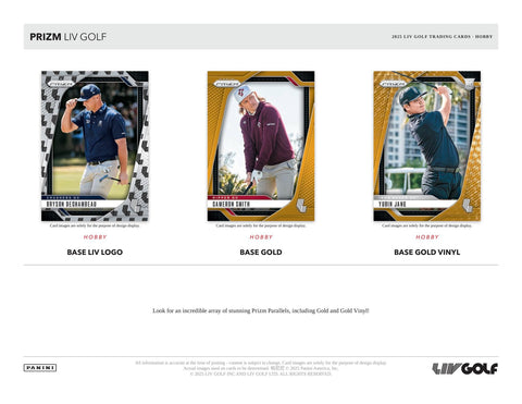 2025 Panini Prizm LIV Golf Hobby