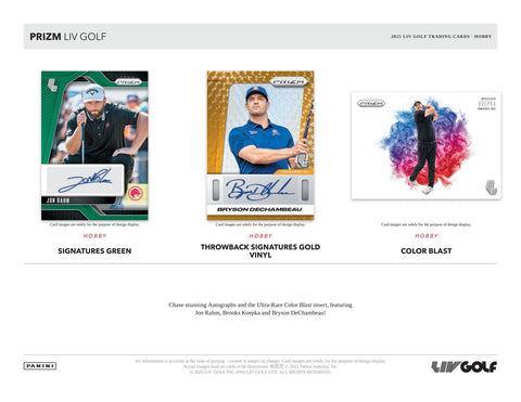 2025 Panini Prizm LIV Golf Hobby