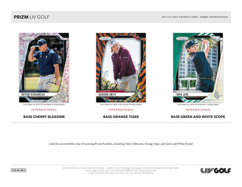 2025 Panini Prizm LIV Golf International Hobby