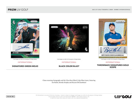 2025 Panini Prizm LIV Golf International Hobby