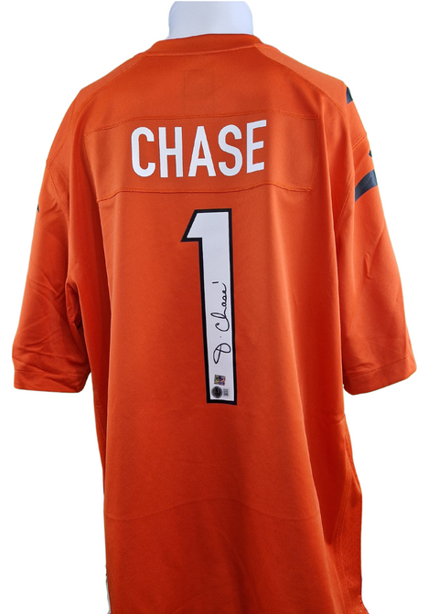 Ja'Marr Chase #1 Autographed Cincinnati Bengals Nike Jersey
