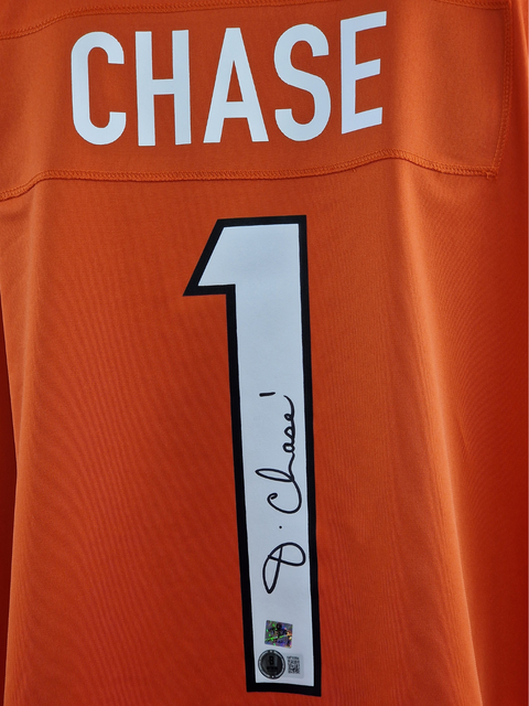 Ja'Marr Chase #1 Autographed Cincinnati Bengals Nike Jersey