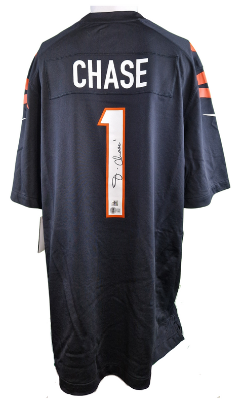 Ja'Marr Chase #1 Autographed Cincinnati Bengals Nike Jersey
