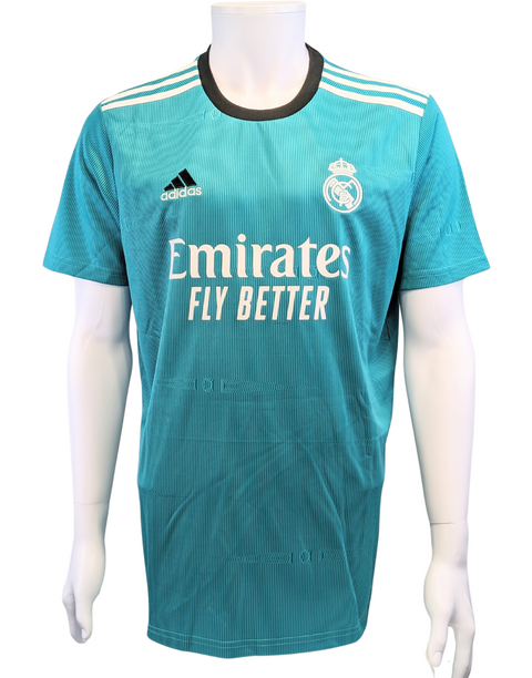 Vinícius Júnior #20 Autographed 2021/22 Adidas Real Madrid Third Soccer Jersey