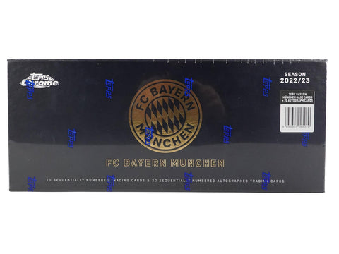 2022/23 Topps Chrome FC Bayern Munchen Soccer Hobby Box (Set) (20 AUTOS!)