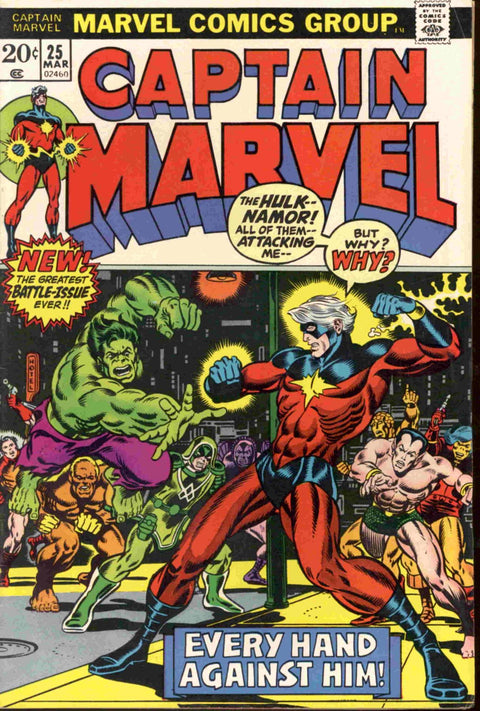 Captain Marvel #25 VF-