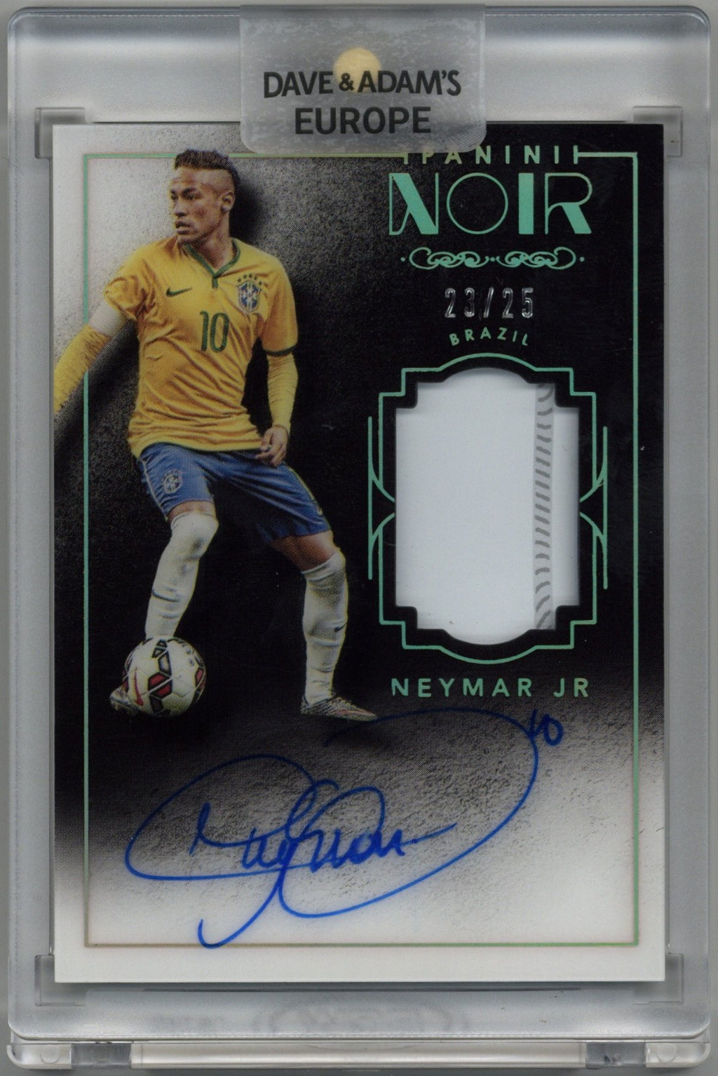 2016/17 Panini Noir Neymar Jr Auto Card #MC-N 23/25 – Dave 