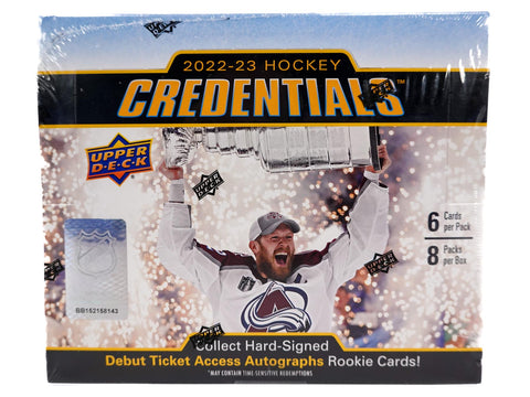 2022/23 Upper Deck Credentials Hockey Hobby