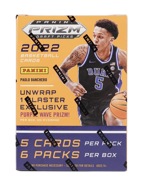 2022/23 Panini Prizm Draft Picks Basketball 6-Pack Blaster (Purple Wave!)