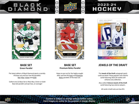 2023/24 Upper Deck Black Diamond Hockey Hobby
