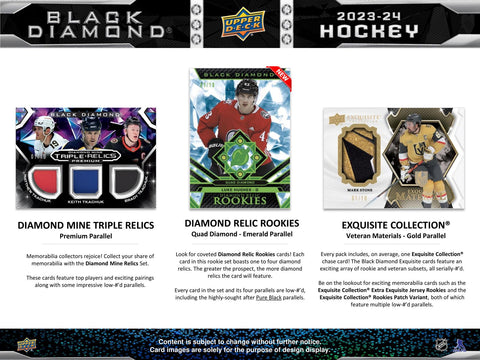 2023/24 Upper Deck Black Diamond Hockey Hobby