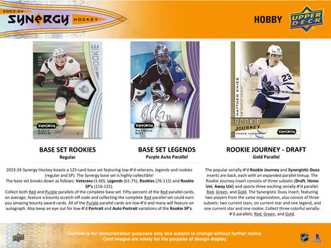 2023/24 Upper Deck Synergy Hockey Hobby
