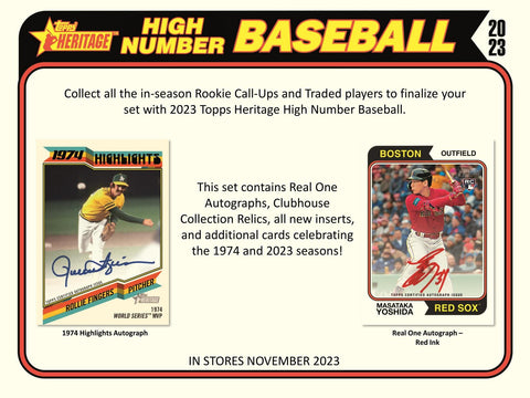2023 Topps Heritage High Number Baseball 8-Pack Blaster