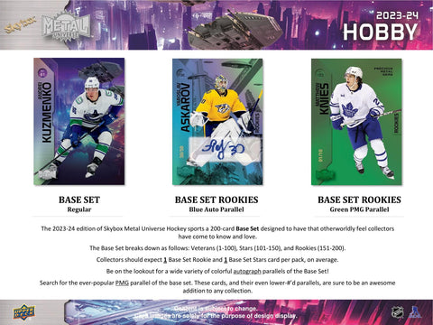 2023/24 Upper Deck Skybox Metal Universe Hockey Hobby