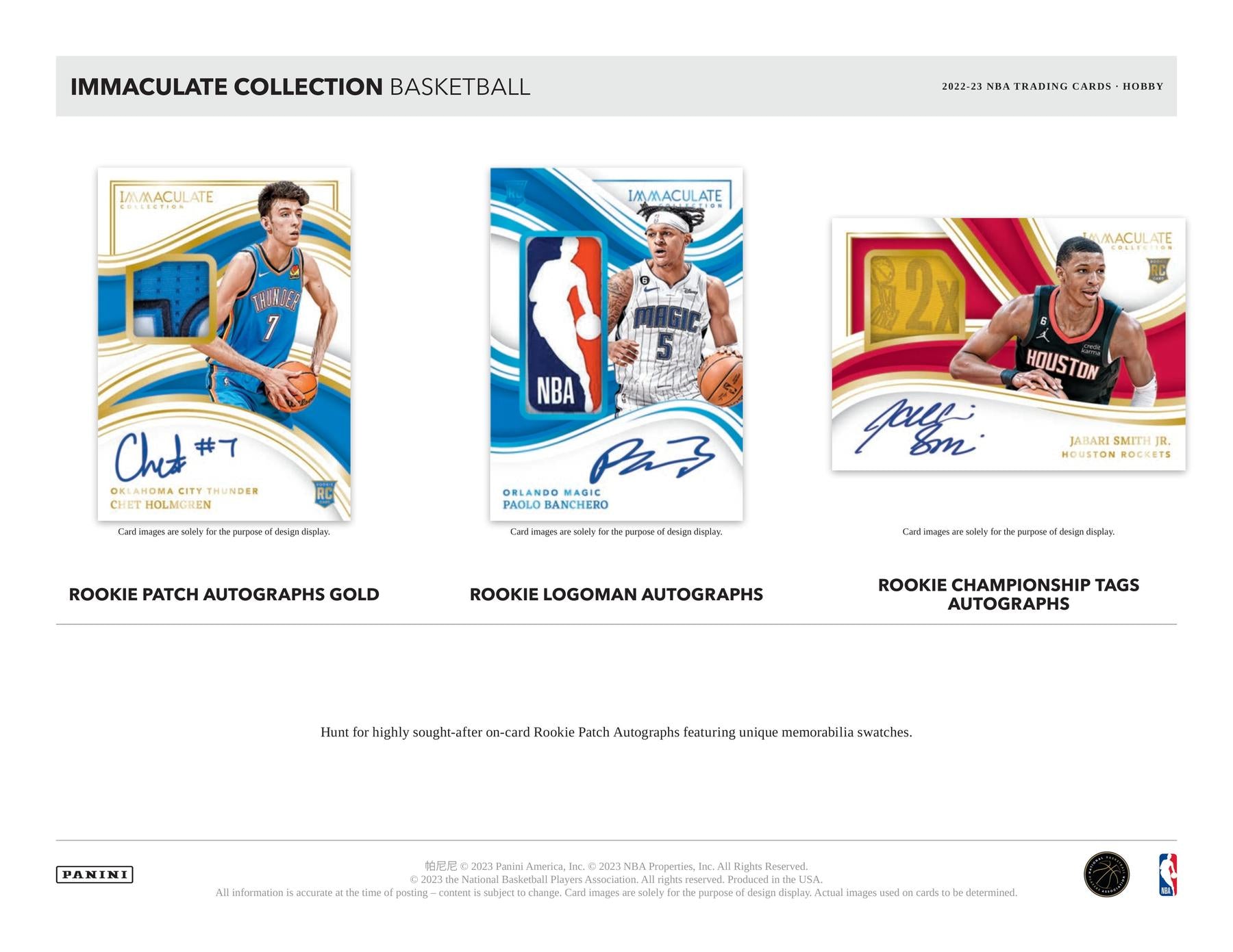 2022/23 Panini Immaculate Basketball Hobby