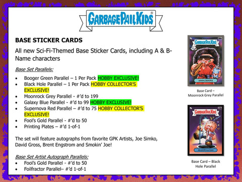 Garbage Pail Kids Series 2 InterGOOlactic Mayhem Hobby (Topps 2023)