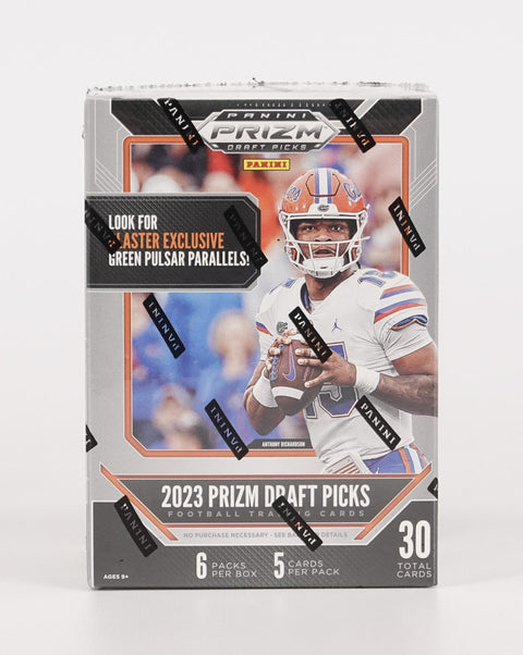 2023 Panini Prizm Draft Picks Football Blaster (Green Pulsar Parallels!)