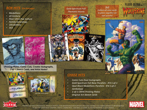 Marvel Fleer Ultra Wolverine Trading Cards Hobby (Upper Deck 2024)