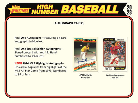 2023 Topps Heritage High Number Baseball Hobby