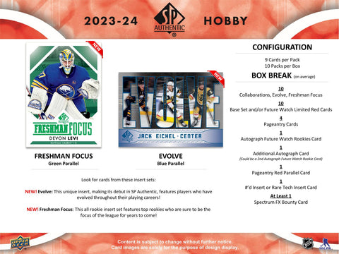 2023/24 Upper Deck SP Authentic Hockey Hobby
