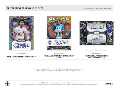 2023/24 Panini Prizm Premier League EPL Soccer Breakaway
