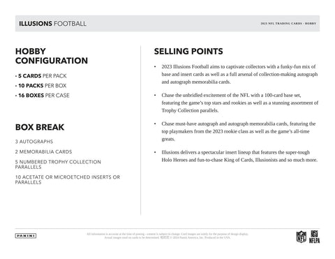2023 Panini Illusions Football Hobby