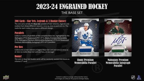 2023/24 Upper Deck Engrained Hockey Hobby