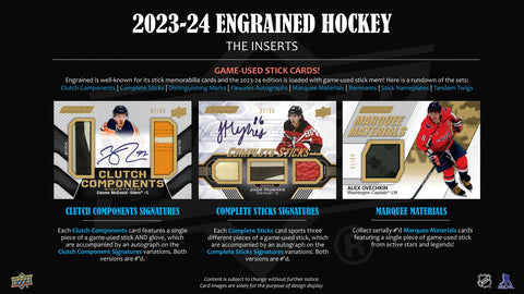 2023/24 Upper Deck Engrained Hockey Hobby