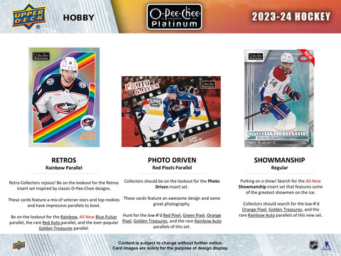 2023/24 Upper Deck O-Pee-Chee Platinum Hockey Hobby