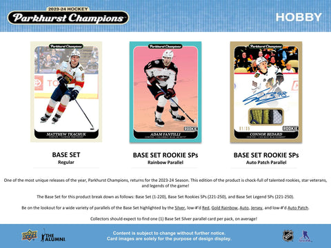 2023/24 Upper Deck Parkhurst Champions Hockey Hobby