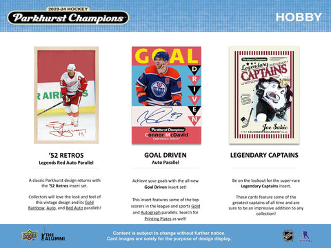 2023/24 Upper Deck Parkhurst Champions Hockey Hobby