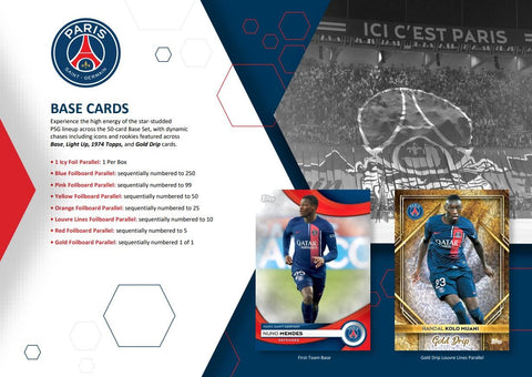 2023/24 Topps Paris Saint-Germain PSG Team Set Soccer