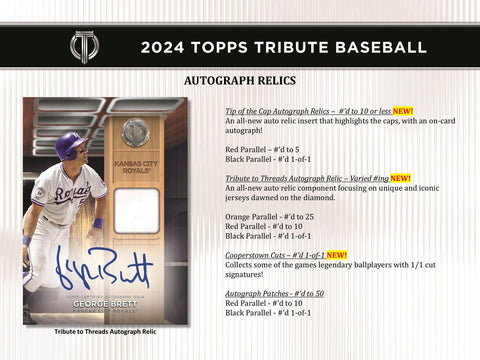 2024 Topps Tribute Baseball Hobby