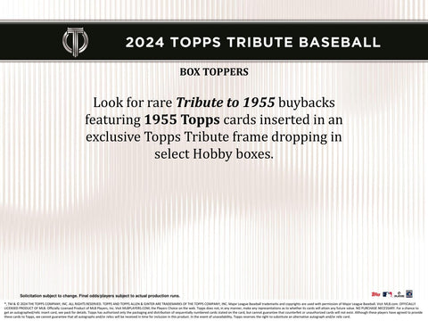 2024 Topps Tribute Baseball Hobby