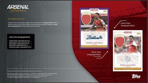 2023/24 Topps Arsenal FC Forever Soccer Hobby