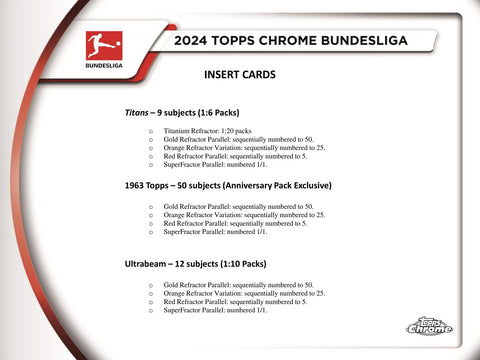 2023/24 Topps Chrome Bundesliga Soccer Hobby