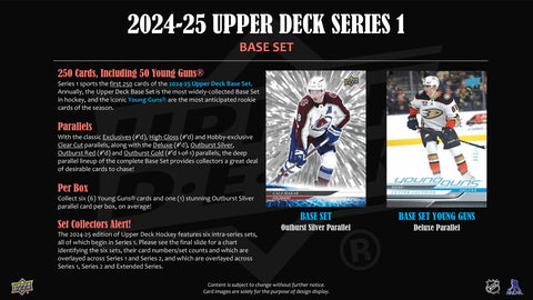 2024/25 Upper Deck Series 1 Hockey Hobby Box