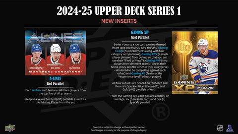 2024/25 Upper Deck Series 1 Hockey Hobby Box