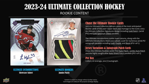 2023/24 Upper Deck Ultimate Collection Hockey Hobby
