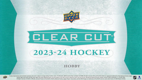 2023/24 Upper Deck Clear Cut Hockey Hobby