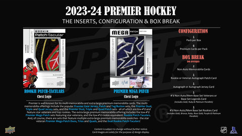 2023/24 Upper Deck Premier Hockey Hobby