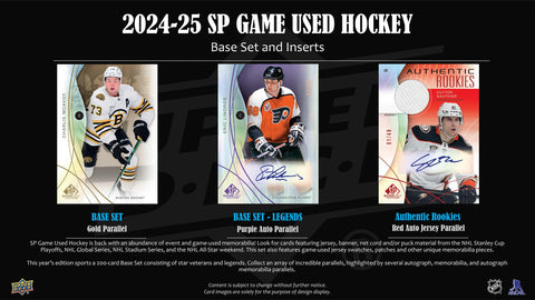 2024/25 Upper Deck SP Game Used Hockey Hobby