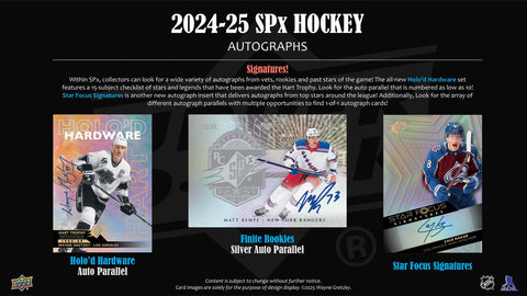 2024/25 Upper Deck SPx Hockey Hobby