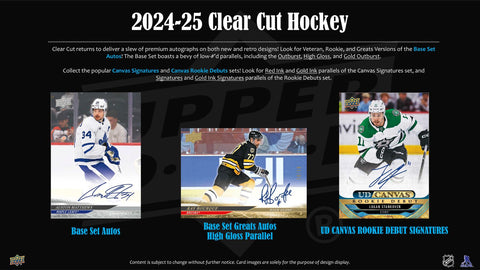 2024/25 Upper Deck Clear Cut Hockey Hobby